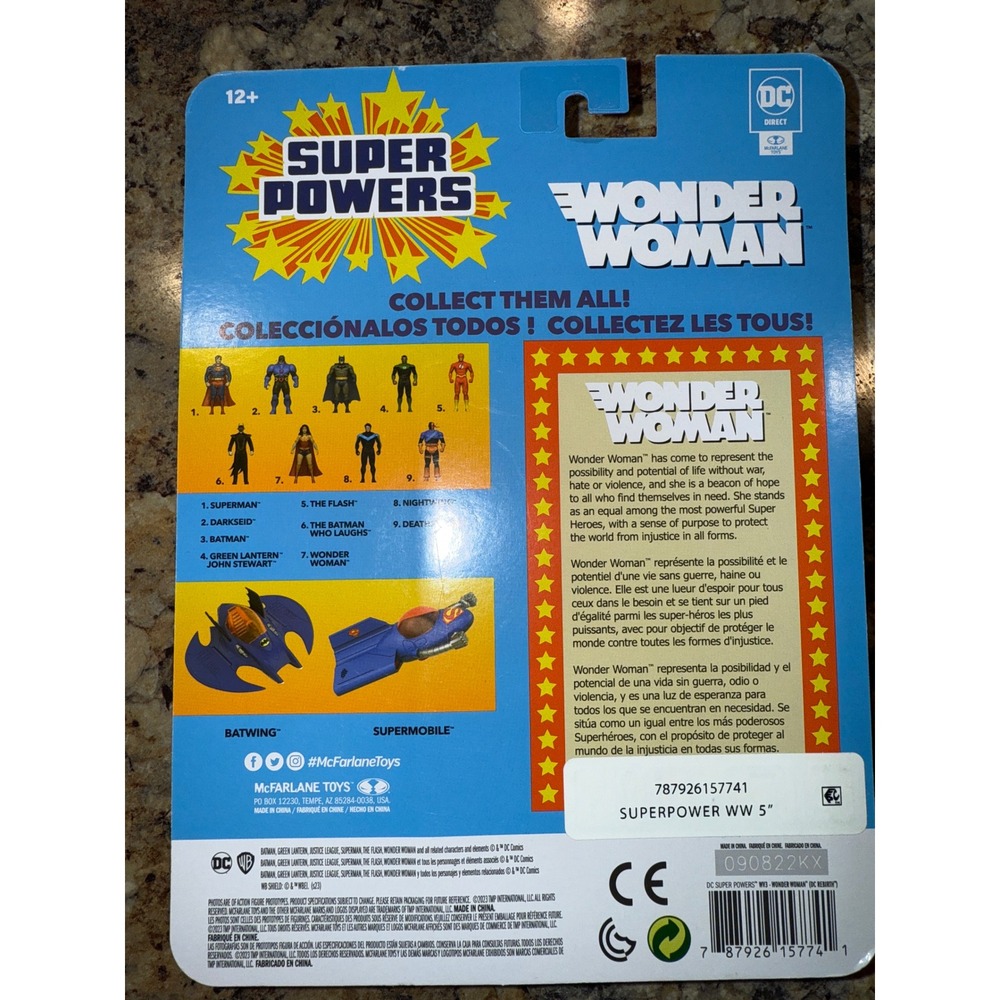 McFarlane Toys DC Super Powers Wonder Woman 5 Inch Action Figure DC Direct 15774 - Picture 2 of 2